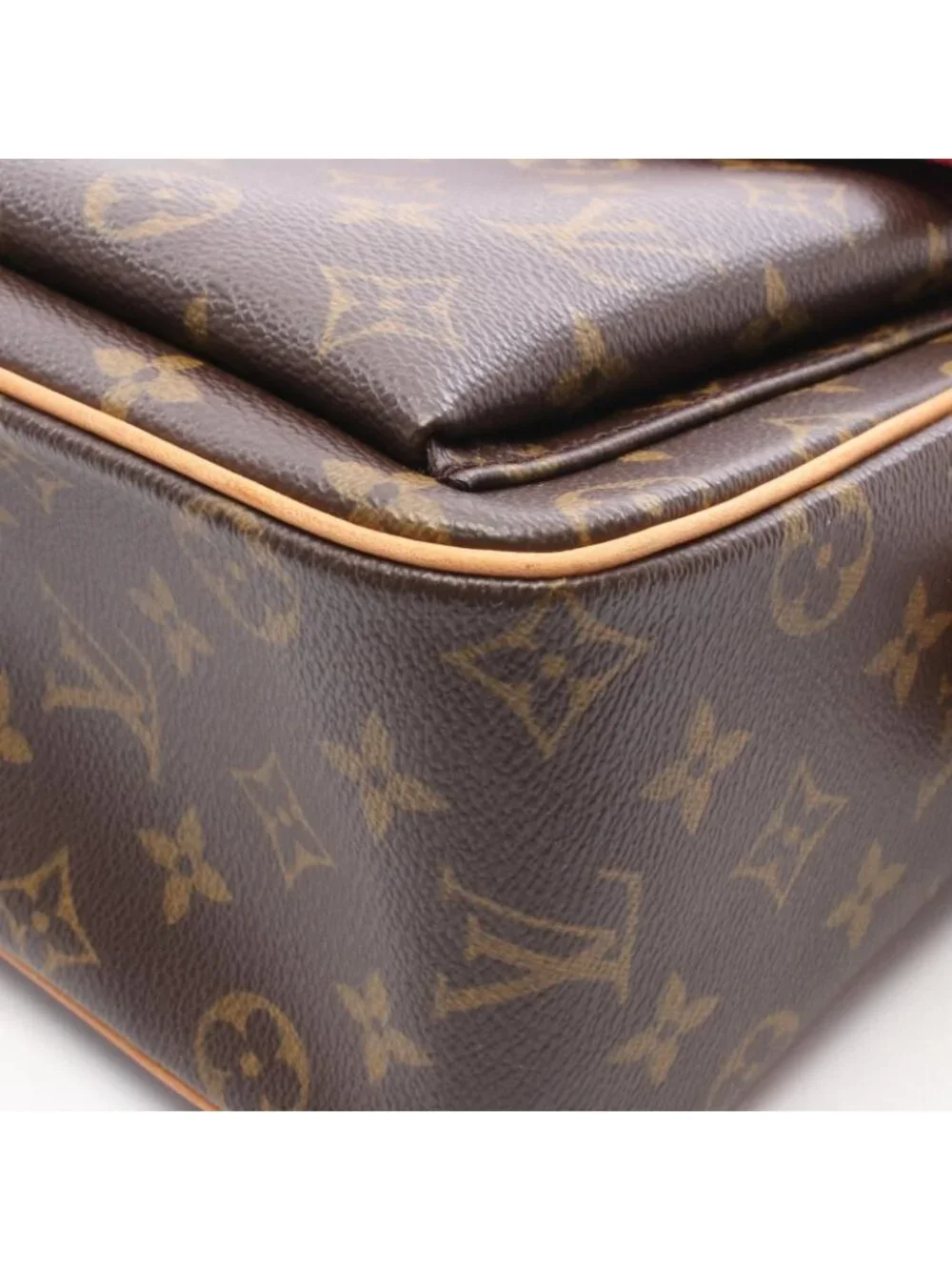 Louis Vuitton Shoulder Bag GM Canvas Leather GM